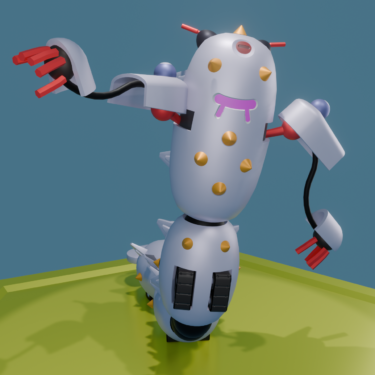 メダロットをblenderで作ってみた その5