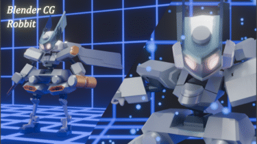 メダロットをblenderで作ってみたその22（KWG型ソニックスタッグ）